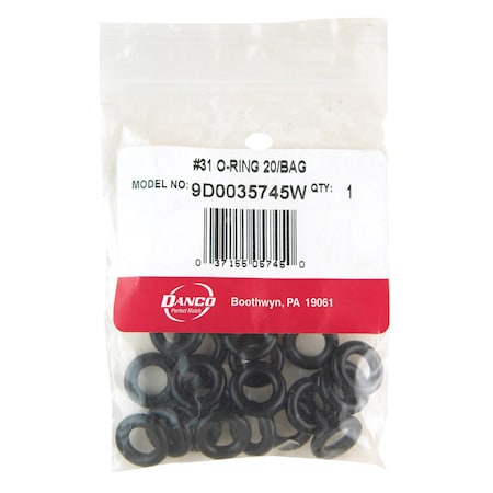 Danco Danco 9/16 in. D X 0.31 in. D Rubber O-Ring 20 pk 35745W